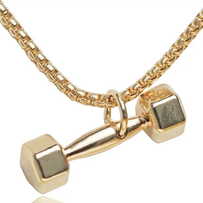 Cadena Mancuerna Dorada Gym 1208 - Gregor Relojes y Accesorio Ecuador