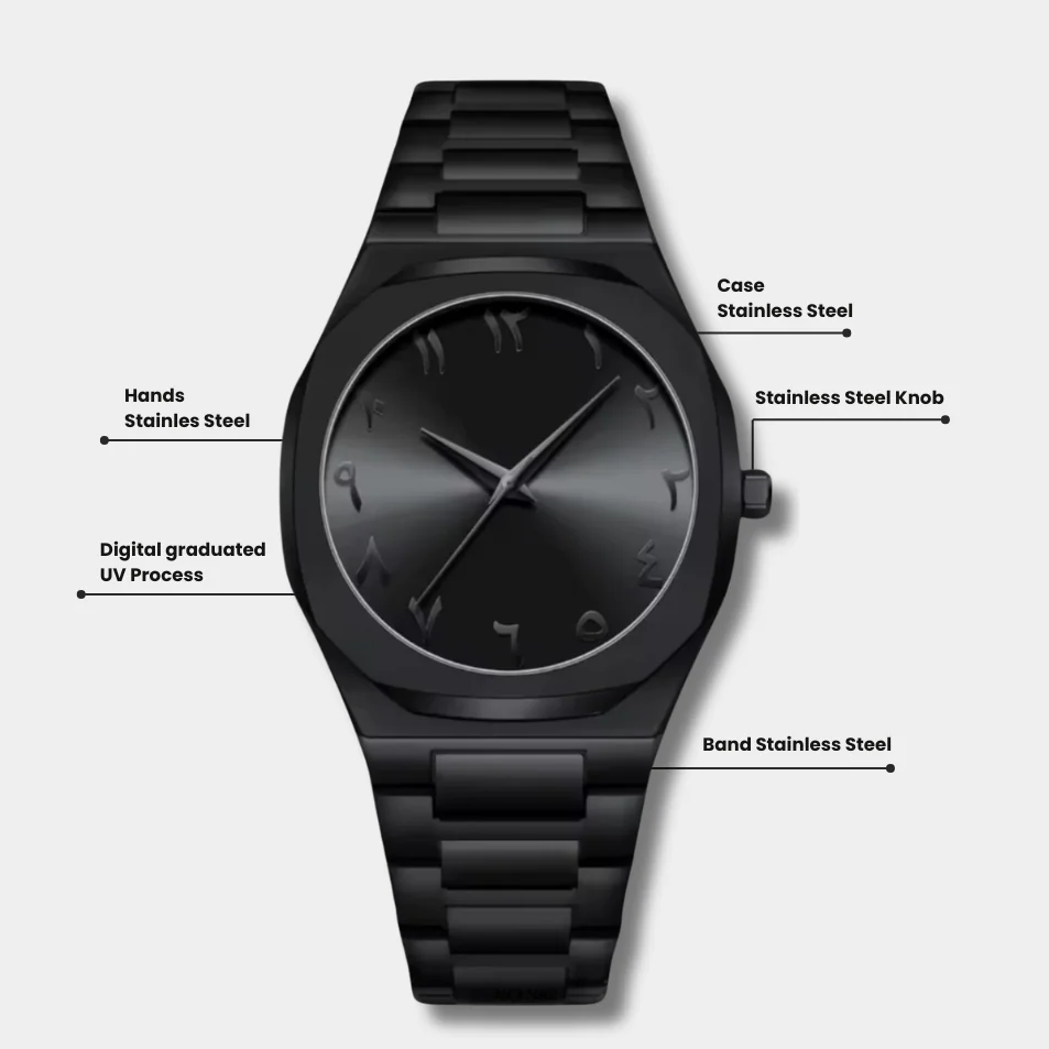 Reloj Metal Arabe