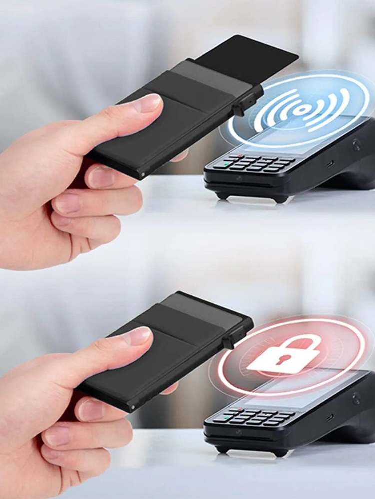 Tarjetero Metal Negro 401 - Gregor Relojes y Accesorio Ecuador