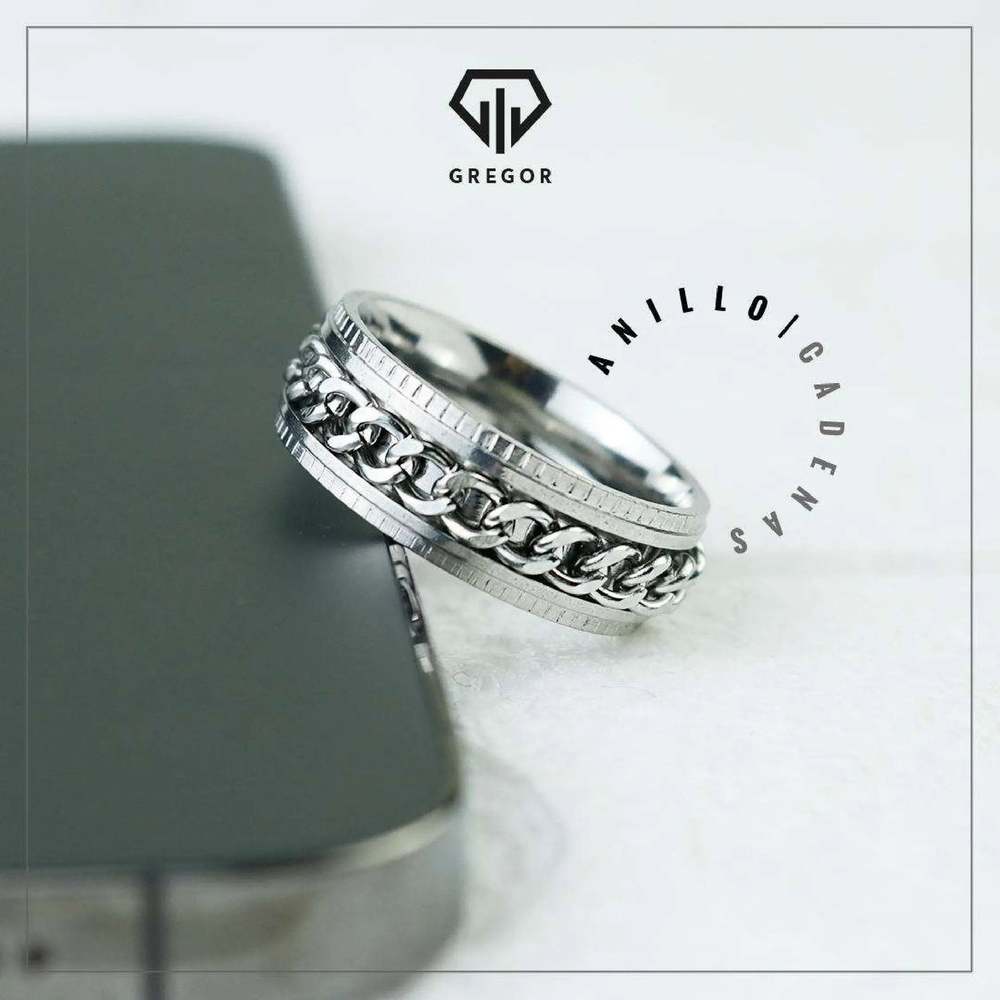 Anillo Antiestres Plateado 804 - Gregor Relojes y Accesorio Ecuador