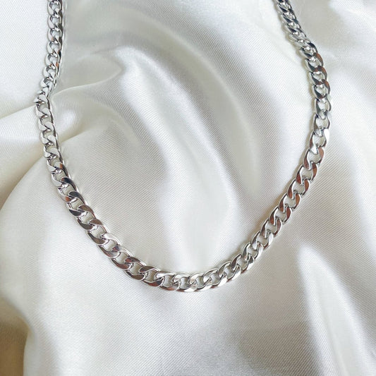 Cadena Gruesa Plateada - Gregor Relojes y Accesorio Ecuador