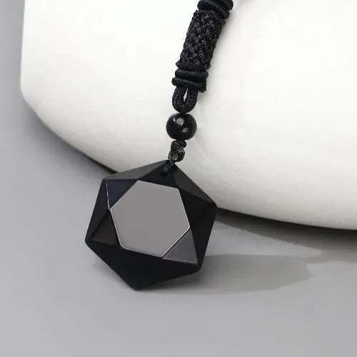 Cadena obsidiana 1215 - Gregor Relojes y Accesorio Ecuador