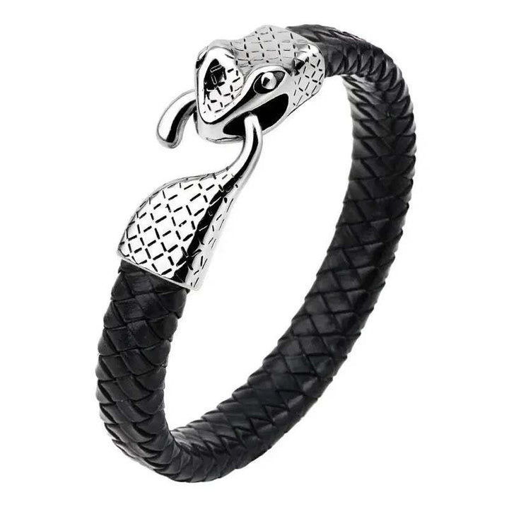 Pulsera cuero serpiente  #3135
