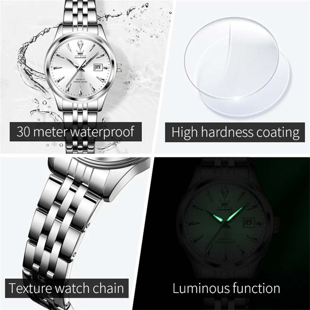 Reloj Mujer Olevs Plata - Gregor Relojes y Accesorio Ecuador