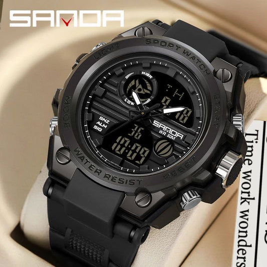 Reloj Sanda Militar Black - Gregor Relojes y Accesorio Ecuador