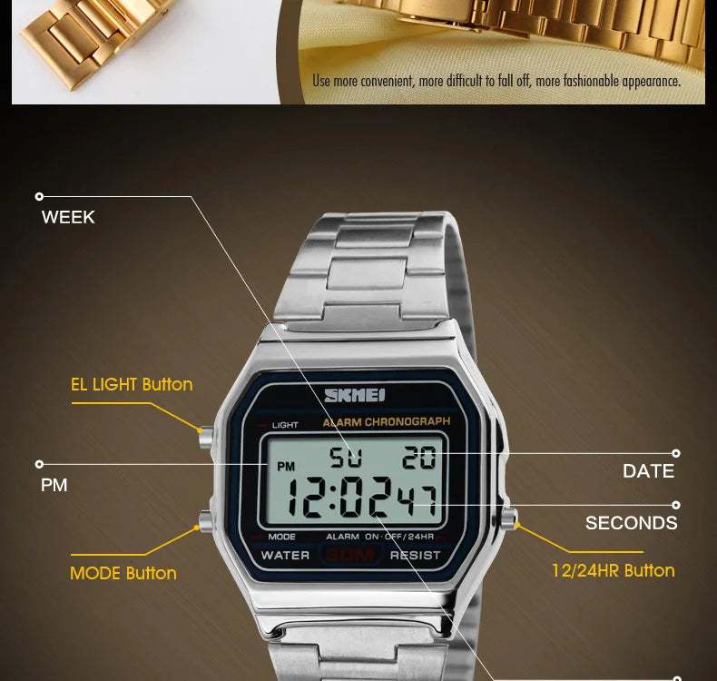 Reloj Skmei Old plata - Gregor Relojes y Accesorio Ecuador