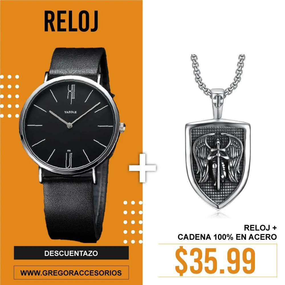 Reloj Yazole+ Cadena Angel 953 - Gregor Relojes y Accesorio Ecuador